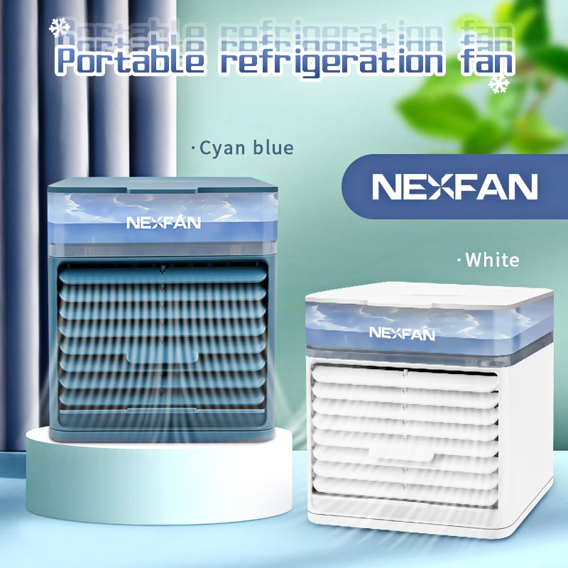 2021 models NEXFAN mini household refrigeration and air conditioning fan USB charging Desktop Mini Spray humidification cooling |