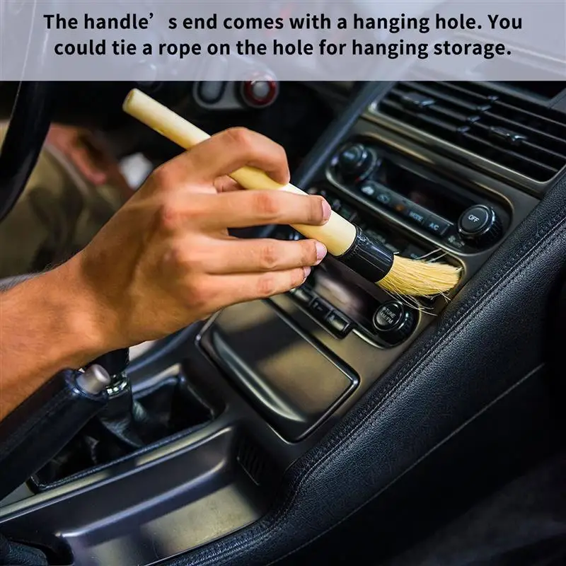 

10-дюймовая щетка для чистки щелей автомобиля из дикого кабана легко удаляет пыль и используется для чистки внутренней части колеса двигате...