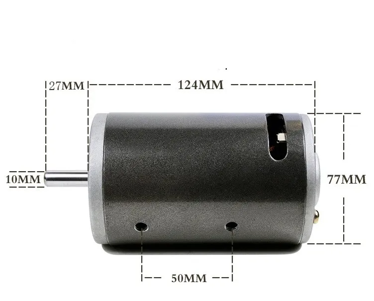 

DC 220V 280W low noise double ball bearing motor spindle lathe bead machine high power motor