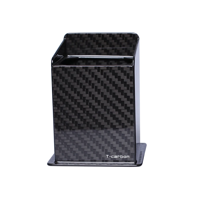 

Simple fashionable and simple ornament gift Carbon fiber Square pen holder
