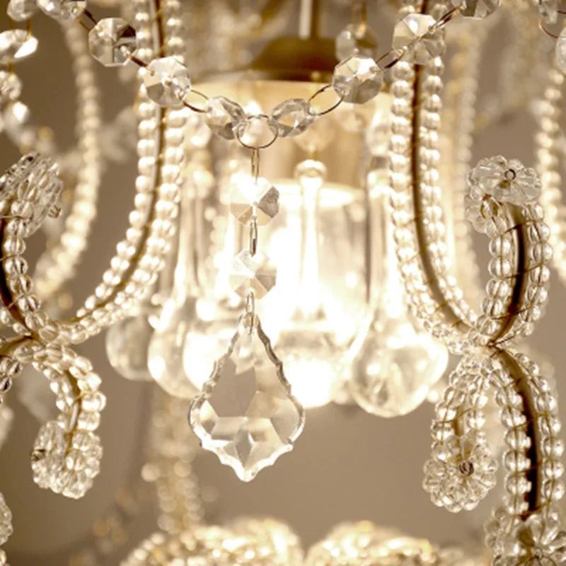 Светодиодная хрустальная люстра домашнее освещение современный канделябр для