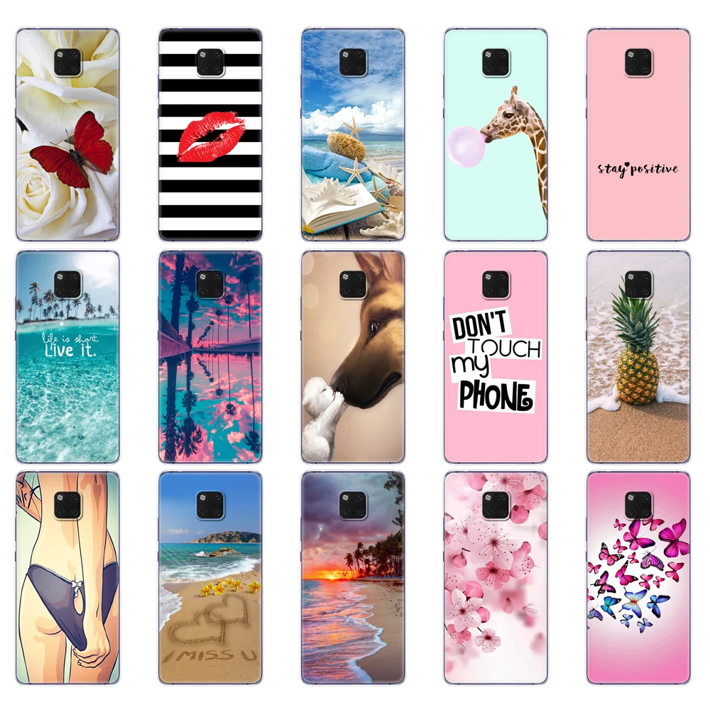 Case For Huawei Mate 20 Pro Transparent Soft Silicon Phone For Huawei Mate 20 X Cover Coque Cover Full 360 Protective Shell