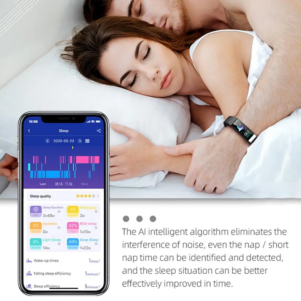 Водонепроницаемый смарт-браслет Y91 IP68 Bluetooth 4 0 для Android IOS 9 | Электроника