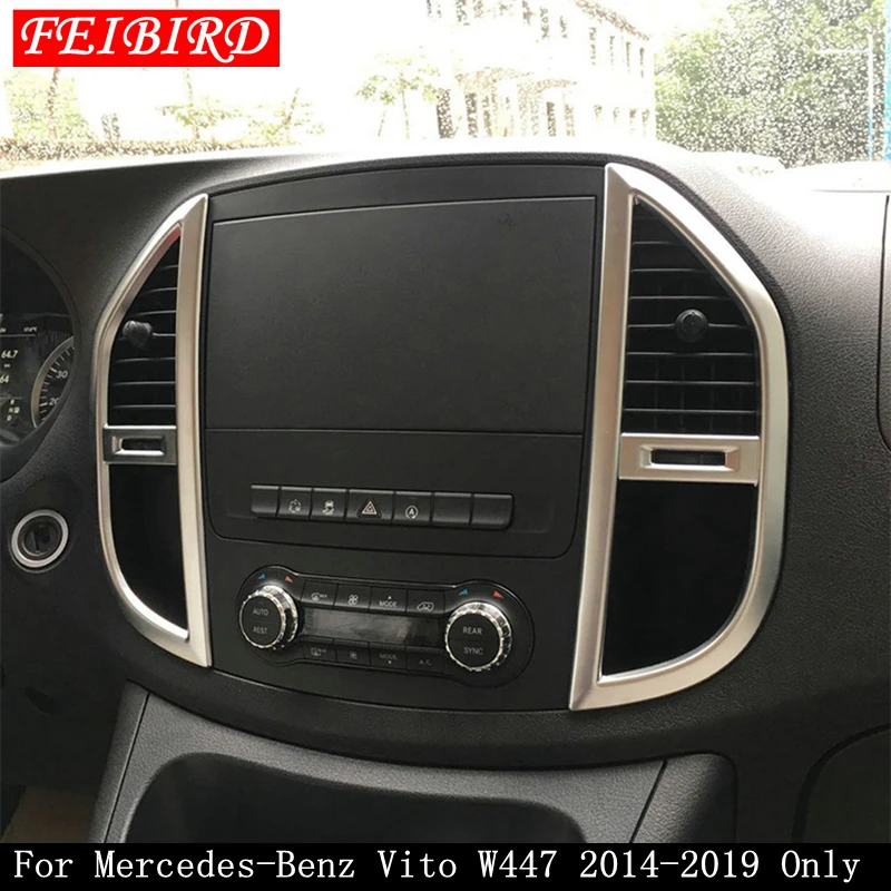 Матовый Интерьер Для Mercedes-Benz Vito W447 2014-2019 средний кондиционер решетка