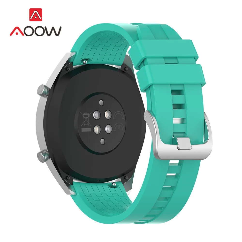 Мягкий спортивный силиконовый ремешок 22 мм для huawei Watch GT 2 Active/элегантный Honor Magic быстросъемный браслет для умных часов