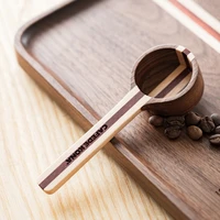 1pcs natural wood coffee beans spoons scoop for coffee tea small sugar salt flatware wood spoons tools coffee accessories