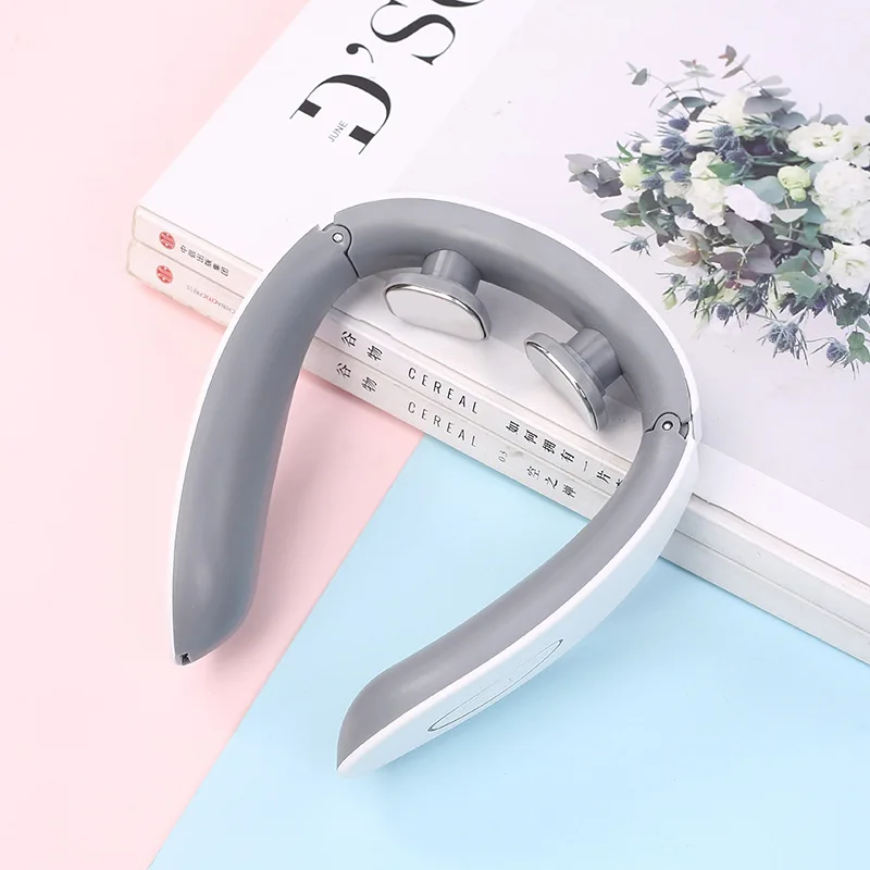 

Electric Cervical Massager Double Head Pulse Massage Neck Shoulder Relax Cervical Vertebra Pain Relief Not Included Battery