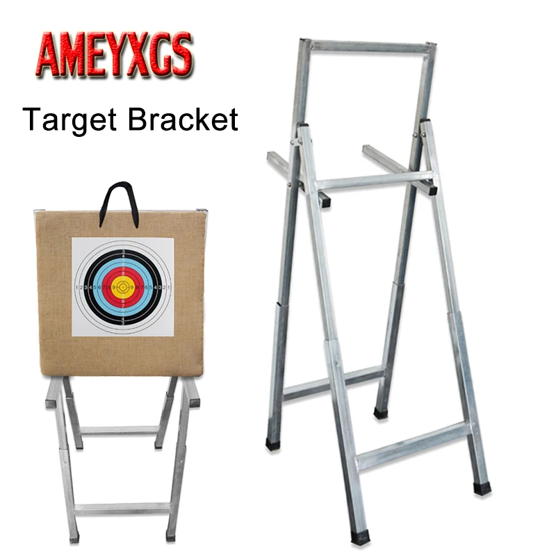 

1 шт. подставка для стрельбы из лука, складной кронштейн из нержавеющей стали для стрельбы из лука и стрел, аксессуары для стрельбы из лука и ...