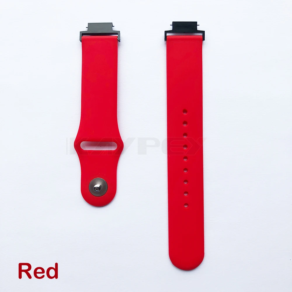 Мягкий силиконовый ремешок для Huami Amazfit Verge 3 ремешок для часов мягкий силиконовый ремешок для часов сменные полосы браслет ремни спортивный ремешок - Цвет: Красный