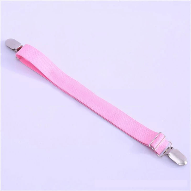 Pink 2 buckle 4 угла длинный Регулируемый эластичный держатель простыни зажимы для матраца крышка с креплениями одеяла Захваты фиксация нескользящий ремень - Цвет: Pink 2 buckle