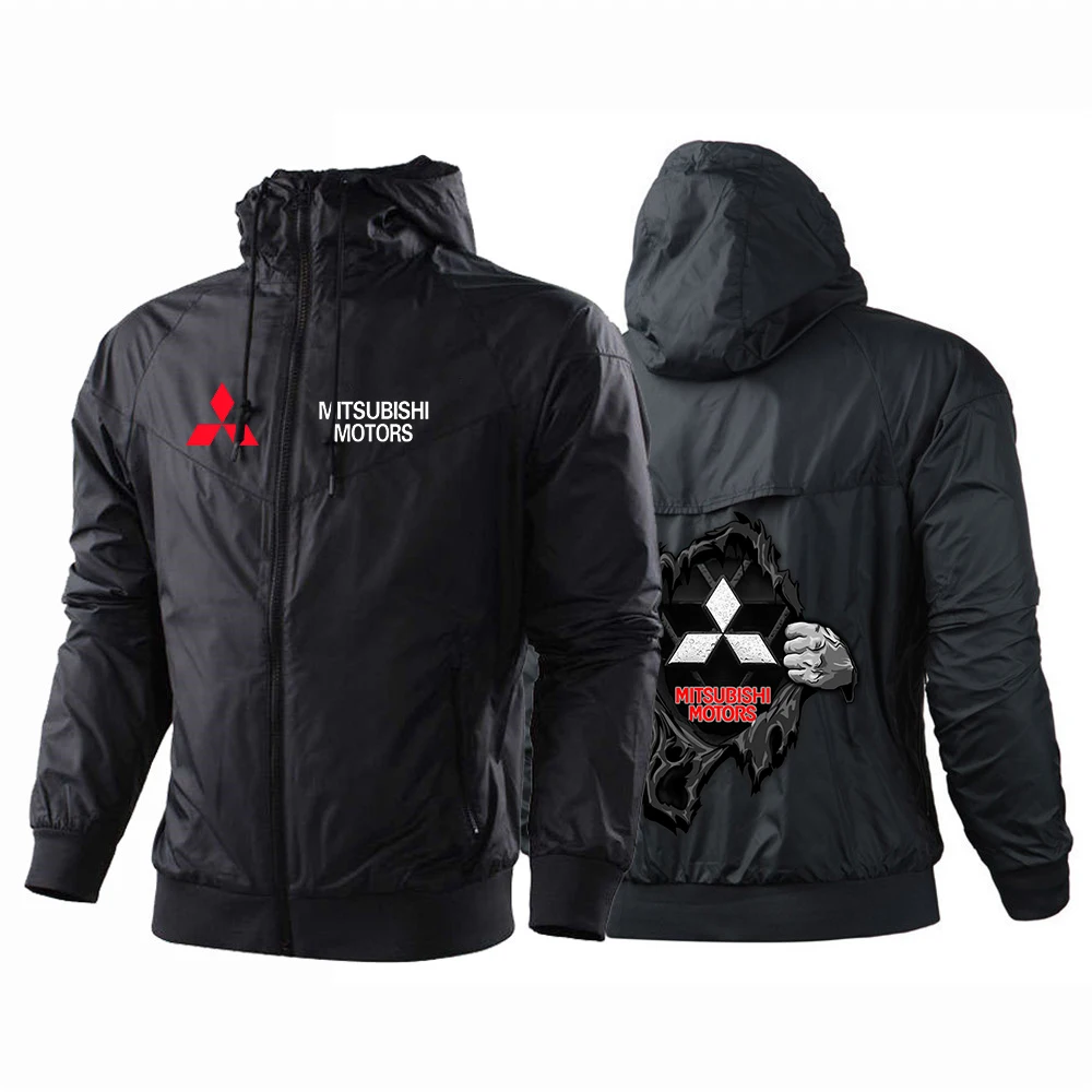 

2021 толстовка с логотипом автомобиля Mitsubishi, женские и мужские толстовки, повседневные пуловеры, Одежда большого размера на осень и зиму с кап...