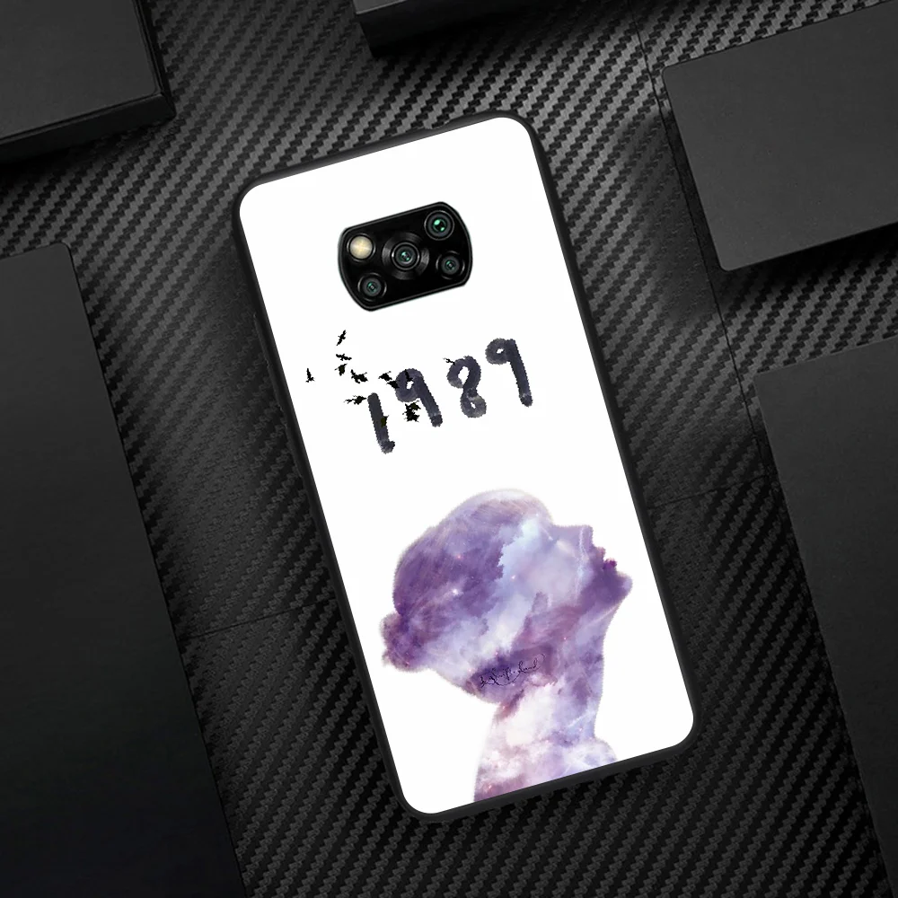 

Taylor Alison Swift Phone Case Cover Hull For Xiaomi Mi A2 A3 8 9 SE 9T 10 10T Lite Pro Ultra Poco X3 black Hoesjes Luxury