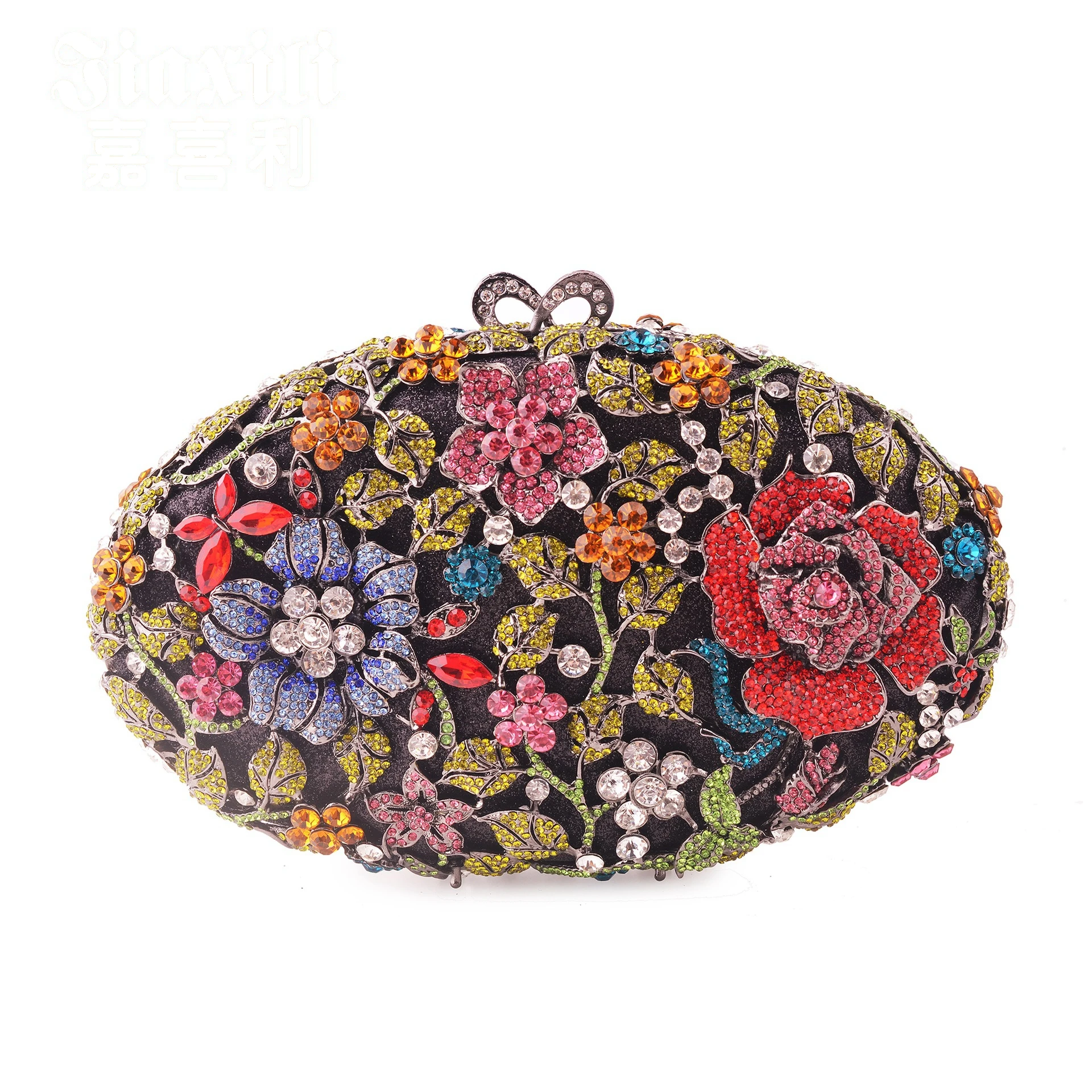 

New style Diamond Dinner women Bag Chain crystal female evening Bag exquisite rhinestone banquet clutch purse for cocktail party