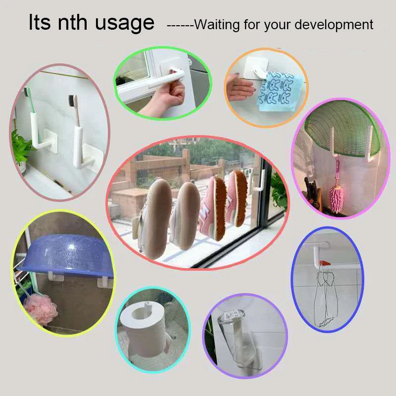 Кухонный самоклеящийся крючок для аксессуаров в рулоне держатель полотенец