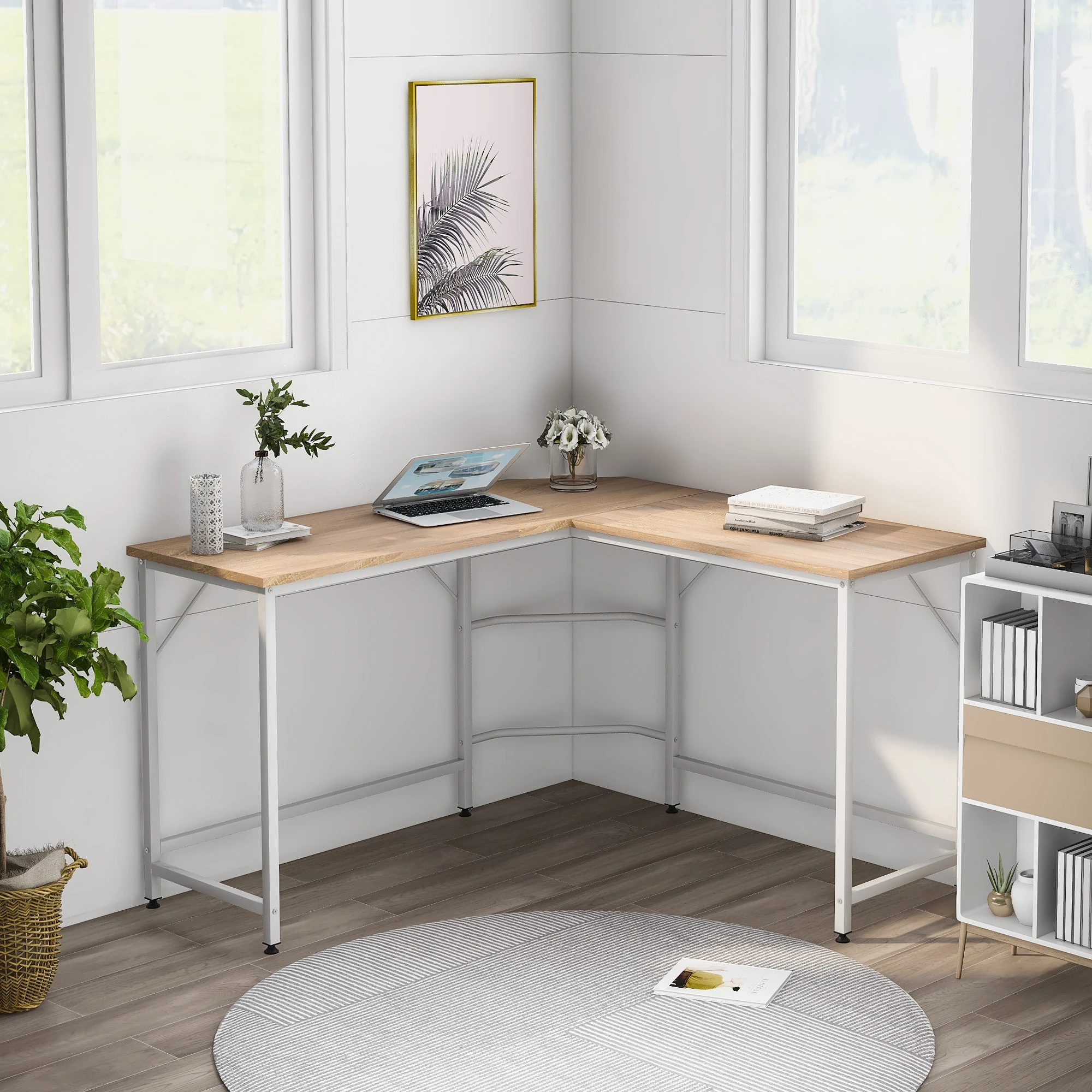 128x120 см Современный Большой l образный Офисный Компьютерный стол ПК игровой