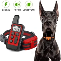 waterproof remote dog trainers 500m rechargeable sound vibration shock electric dog training collar pet accessories