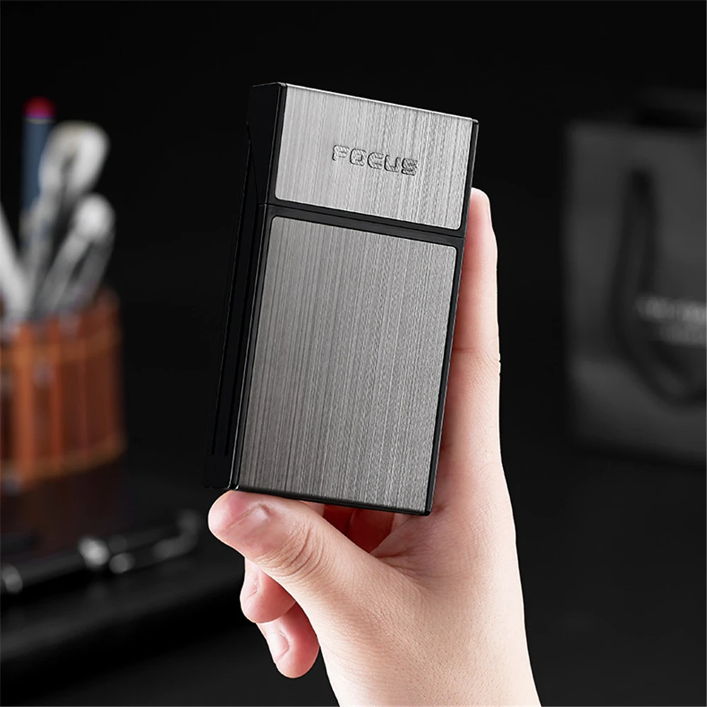 Длинный Чехол для сигарет алюминиевый ящик контейнер хранения 100 мм карманная