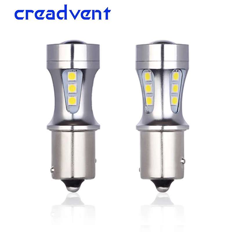 Из 2 предметов ba15s светодиодный 1156 SMD 3030 автомобильный светильник поиска светодиодный P21W S25 автомобиля Автомобильный задний фонарь DRL Белый 12v 24v