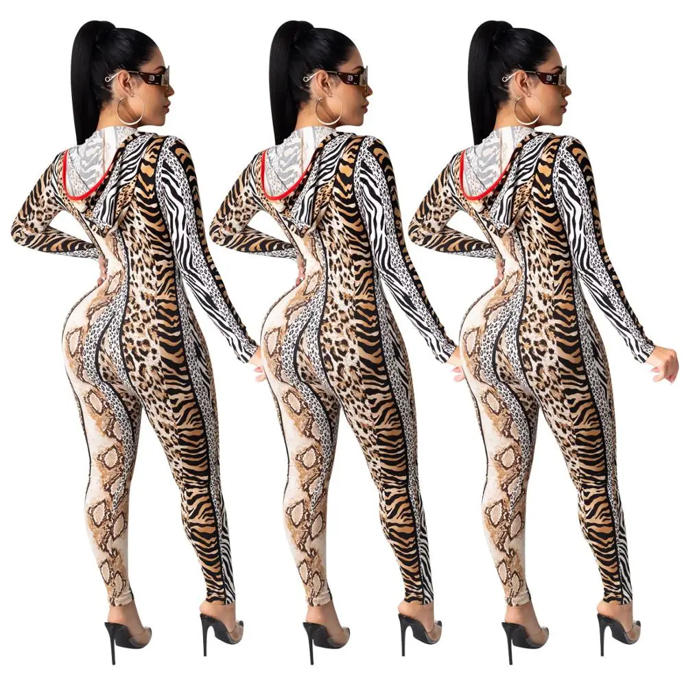 

2020 New Product Fashion Bodycon One Piece Trousers Sexy Club Party Jumpsuit For Women Deep V Neck Overalls Fall Wholesale