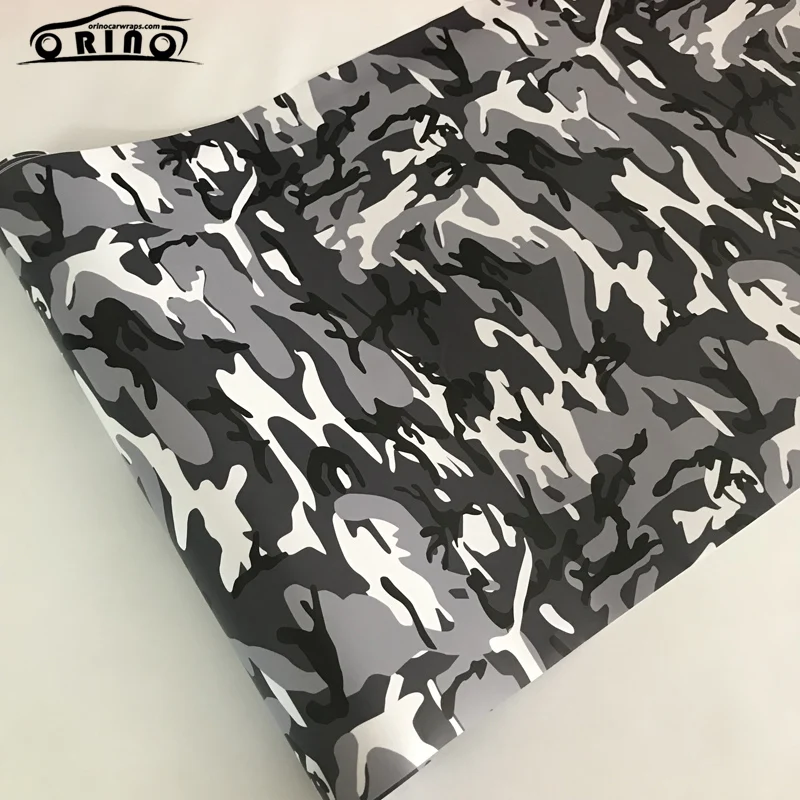 Камуфляжная виниловая пленка самоклеящиеся Стикеры 10/20/30/40/50x152 см премиум черный