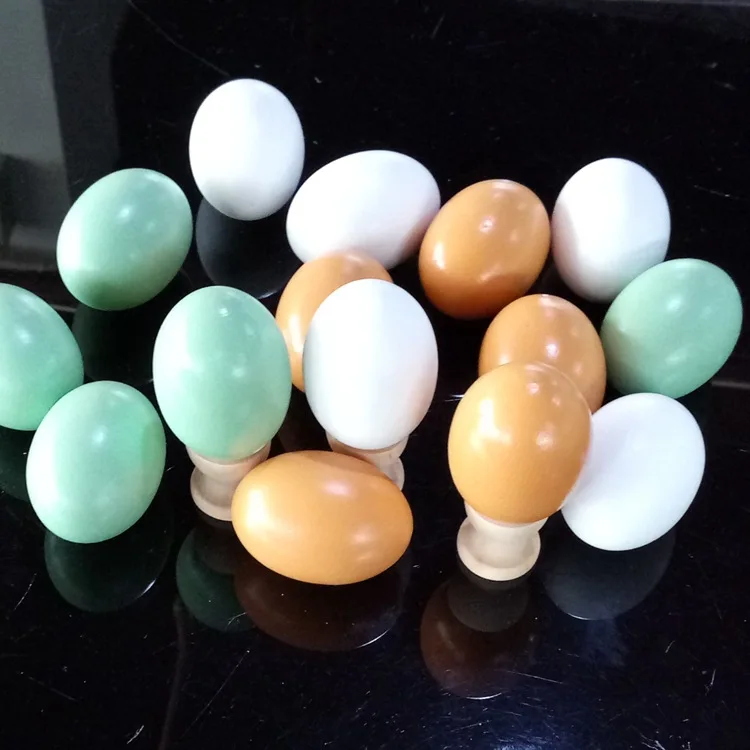 10 шт./лот деревянные детские ролевые игрушки высокосимуляционные яйца для ручной