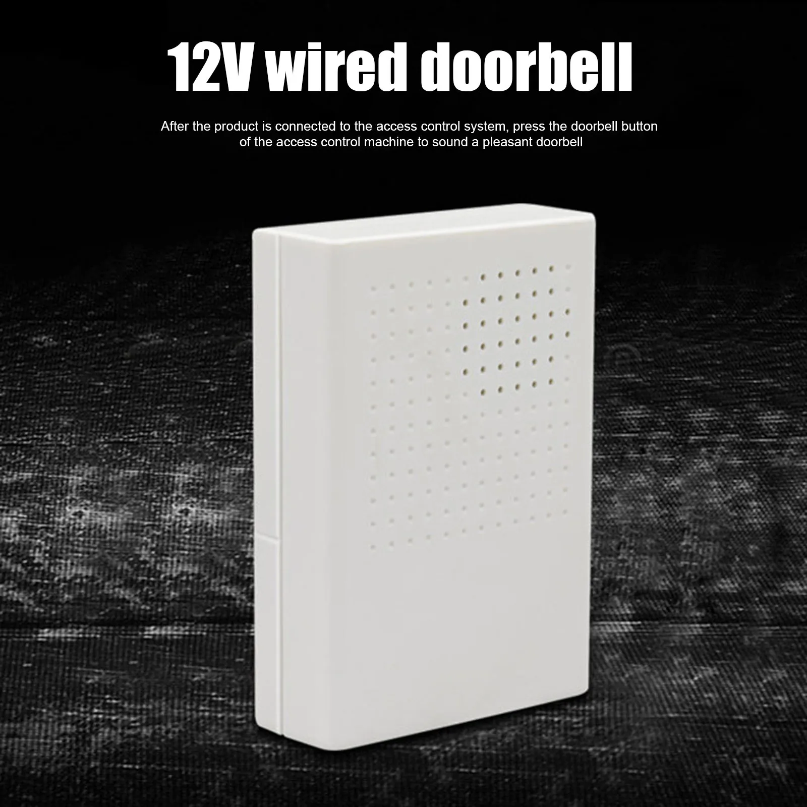 

Wired Door Bell DC 12V Chime Welcome DoorBell For Office Home Security Access Control System White JA55