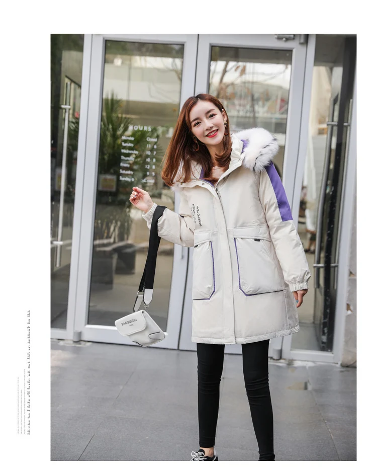 Loose Korean Winter Down Coat Women Puffer Long Female Warm Autumn Hooded Jacket For Girl Parka Feminina Coats Duck Outerwear