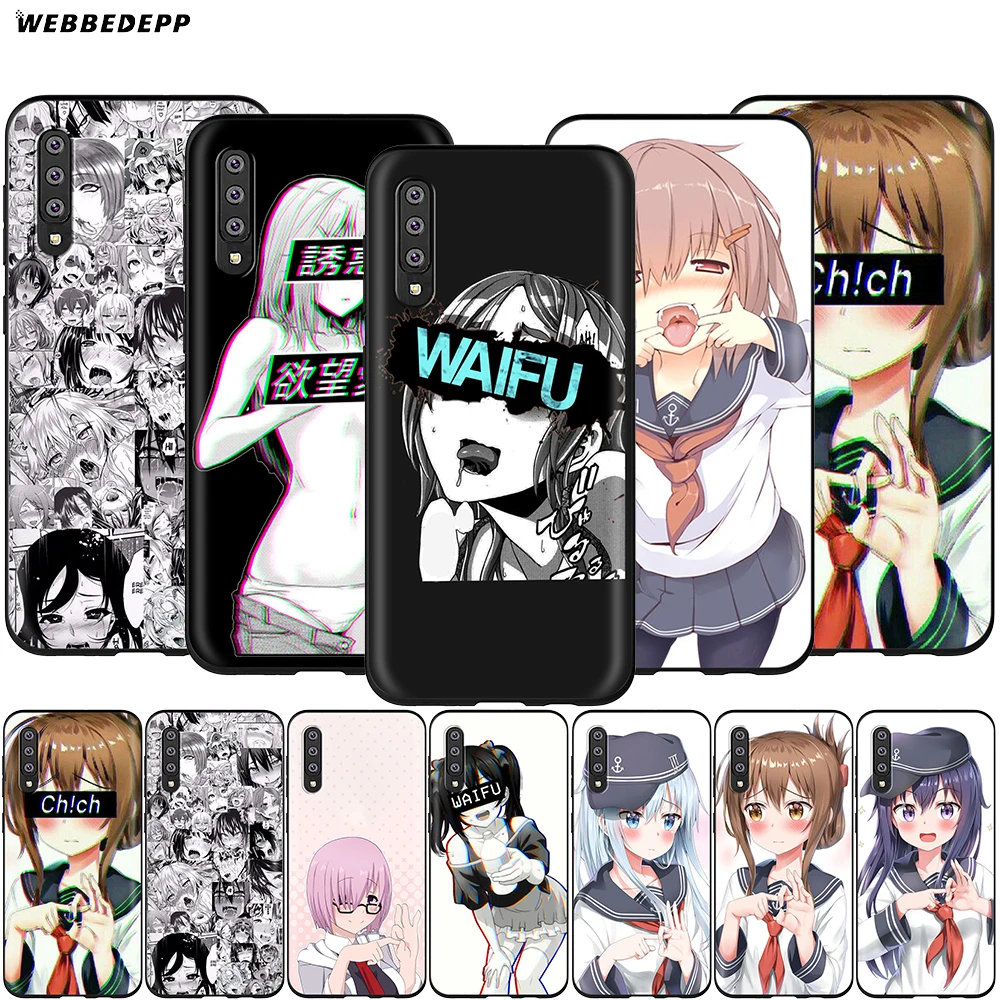 Webbedepp Hentai Harajuku аниме девушка чехол для Samsung Galaxy A3 A5 A6 Plus A7 A8 A9 J6 M20 A10S A20S A30S A40S