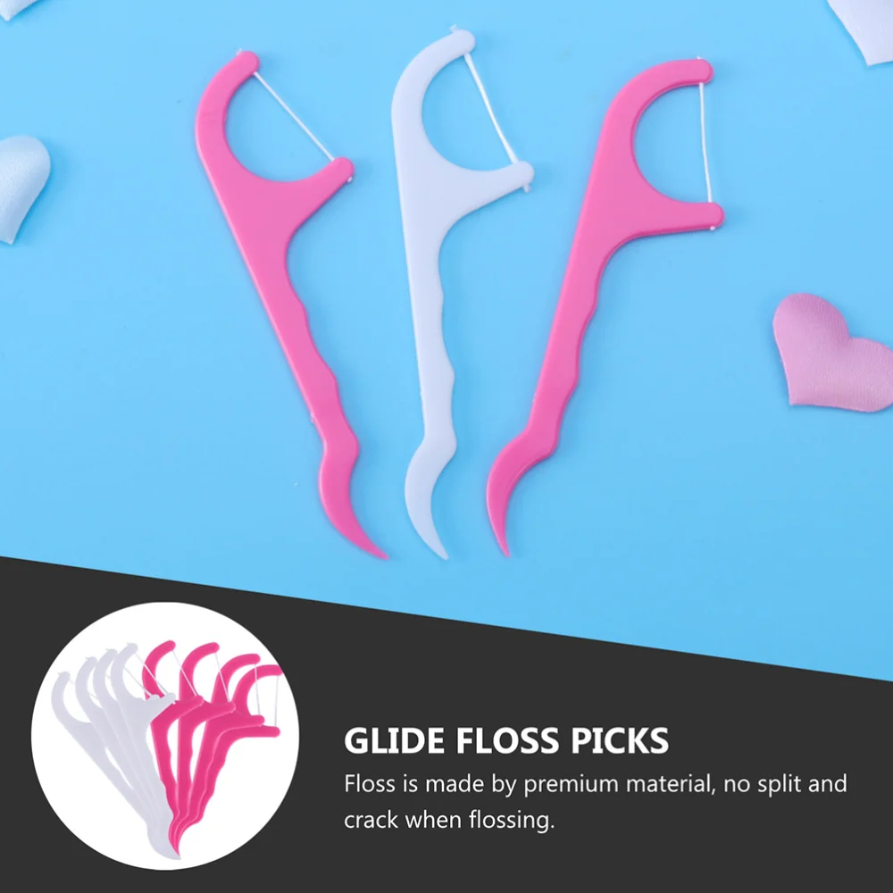 

200pcs Teeth Floss Picks Floss Sticks Teeth Cleaning Tools Toothpick Lines