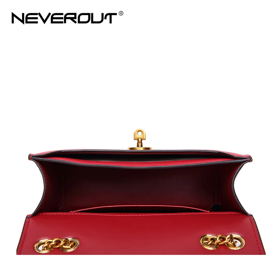 Женская сумка мессенджер NEVEROUT маленькая однотонная через плечо из сплит