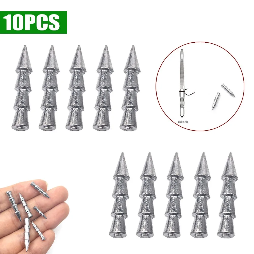 10 шт. Neko Rig Nail весовые грузила соединитель рыболовная вставка вес Мягкая наживка