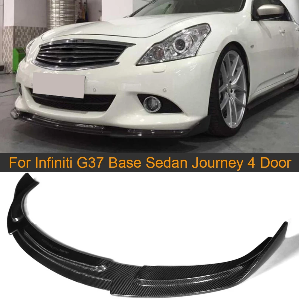 Углеродное волокно передний спойлер для Infiniti G37 4 двери база седан путешествие 2010
