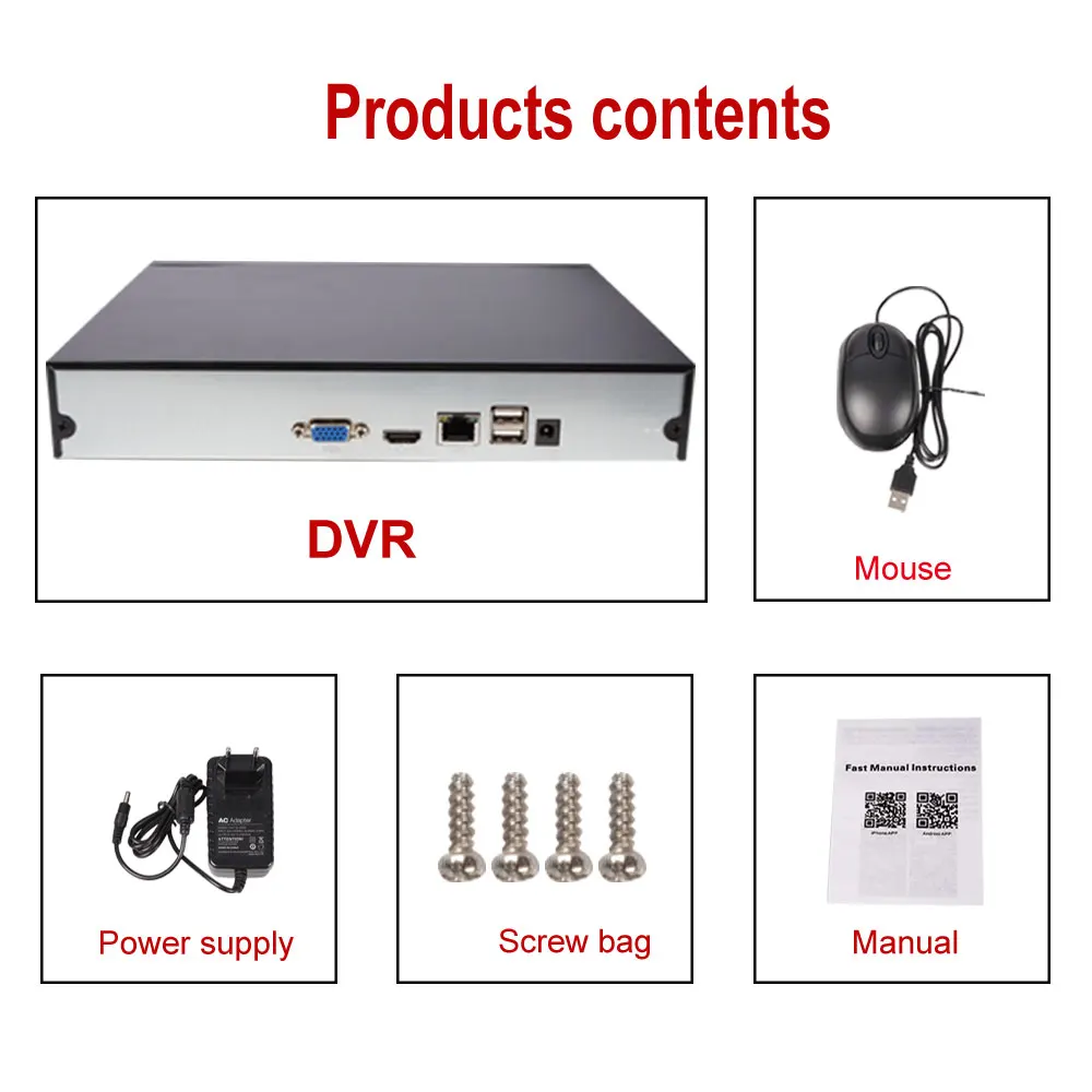 CCTV Security H.265 16CH HD IP 1080P NVR 5MP 4MP Surveillance Video Recorder P2P Mobile View XMeye Motion Detection | Безопасность и