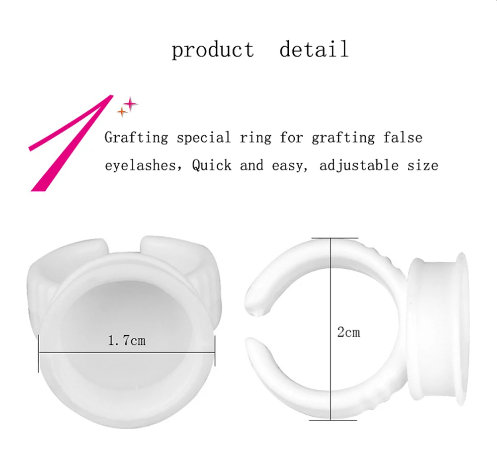 Eyelash Extension Glue Rings Adhesive Pallet makeup Holder for Eyelashes Tattoo Pigment tool | Красота и здоровье