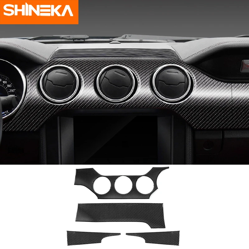 

Наклейки SHINEKA для салона автомобиля, приборной панели, панели приборов, для Ford Mustang 2015, 2016, 2017, 2018, 2019, стайлинга автомобилей