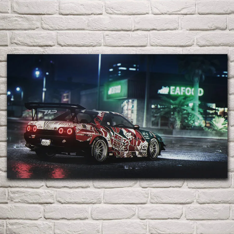Cool Skyline R32 модифицированный спортивный автомобиль supercar художественный гостиная
