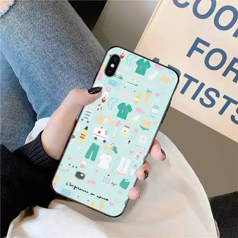 

Medicine Doctor Nurse Phone Case for iPhone 11 12 pro XS MAX 8 7 6 6S Plus X 5S SE 2020 XR mini