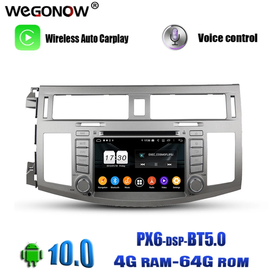 DSP TDA7851 Android 10 0 для Toyota Avalon 2008 2009 2010 4 Гб 64 ГБ Автомобильный DVD плеер Wifi 4G Bluetooth5.0 RDS