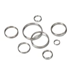 Металлический брелок для ключей сделай сам, Пустой круг для изготовления брелоков ювелирных изделий 6-20 мм, держатель для ключей с разрезом, кольцо-коннектор, аксессуары, 50 шт.лот