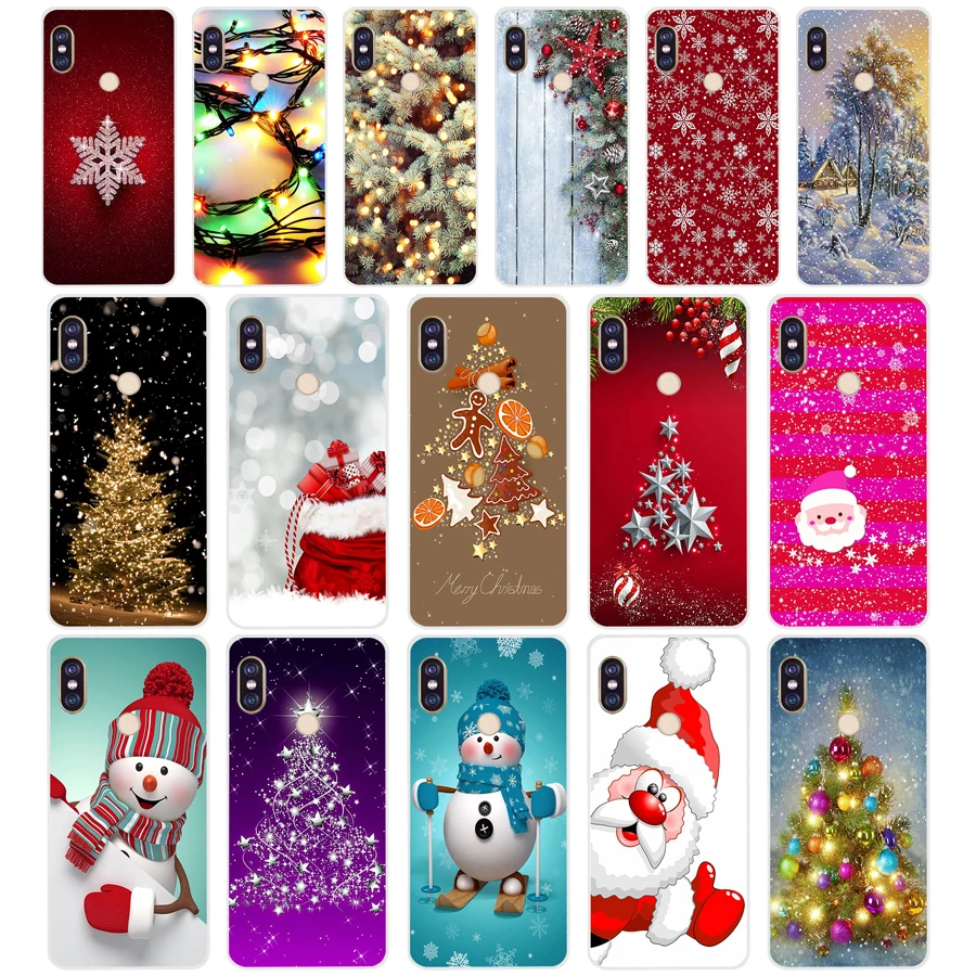 76SD с новым годом Счастливого Рождества елка снег Мягкий Силиконовый ТПУ чехол для телефона xiaomi redmi 5A 5Plus note 5 5A Pro mi 6