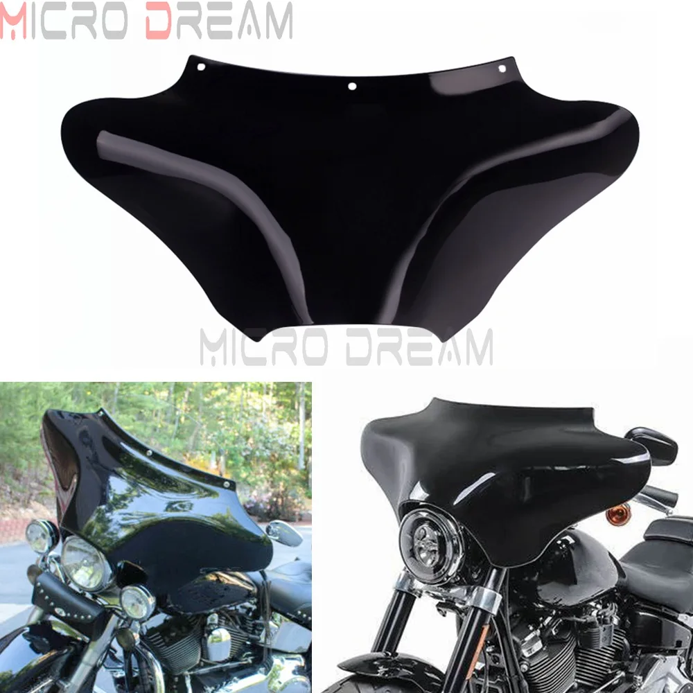 

Detachable Batwing Fairing Classic Front Outer Cowl ABS Headlight Fairing for Harley Touring Dyna Softail FLST Heirtage FXR FLD