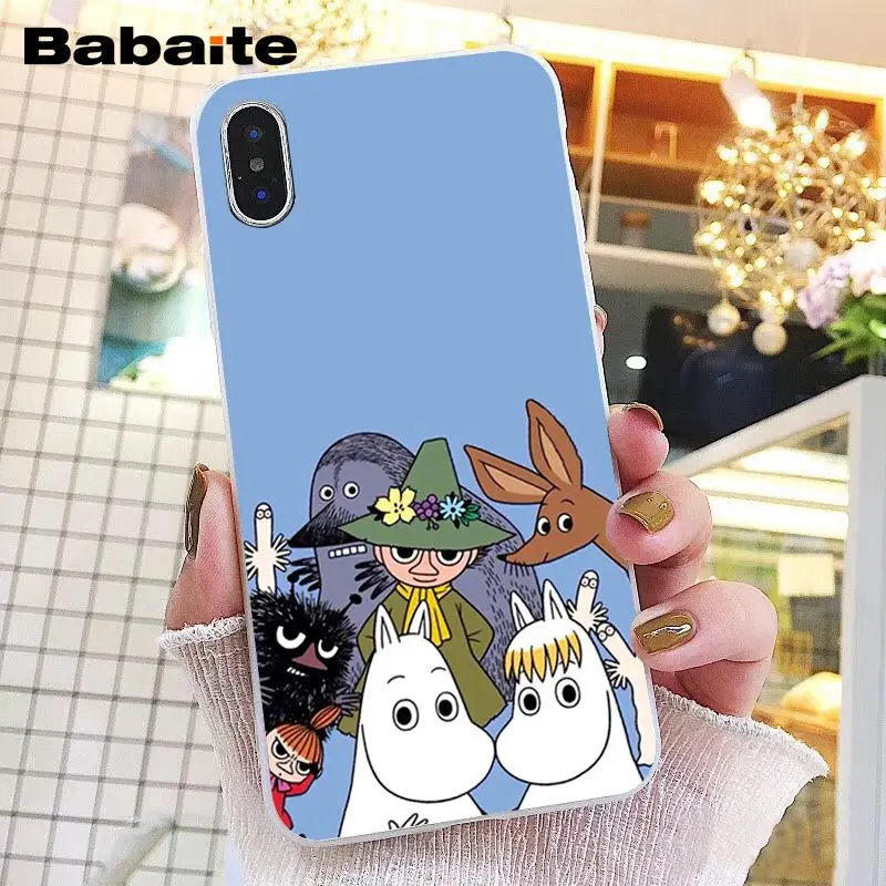 A4 Babaite мультфильм милый Муми-Тролль Бегемот чехол для телефона для iphone 11 Pro 11Pro Max 8 7 6 6S Plus X XS MAX 5 5S SE XR - Цвет: A4