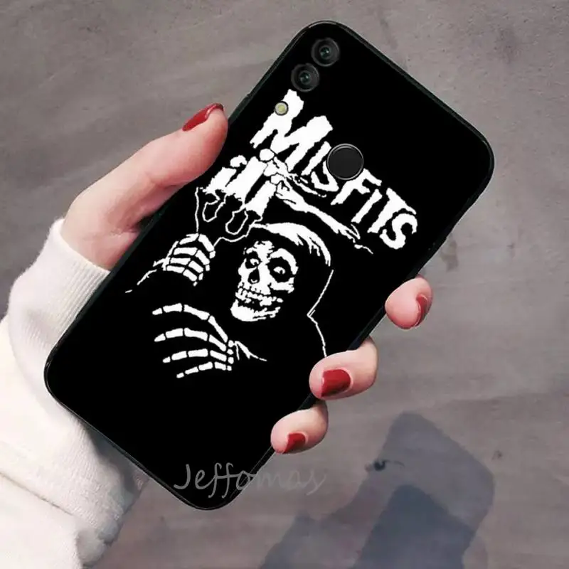 

hot skull Punk Rock Phone Case For Huawei Honor view 7a5.45inch 7c5.7inch 8x 8a 8c 9 9x 10 20 10i 20i lite pro