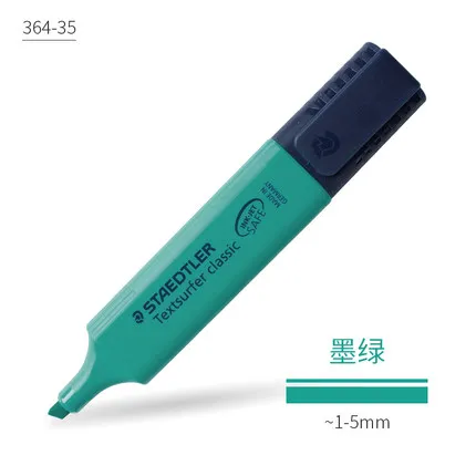 Dark green 1 шт. Staedtler sharpie цветной хайлайтер 364 Детские макароны студентов с офисными бликами текст маркер для выделения ручка - Цвет: Dark green