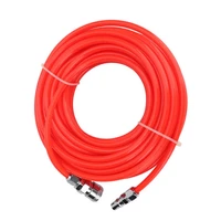 58mm 15m pneumatic pipe air tube compressor hose with malefemale high pressure quick connector red flexible tubes pipe air gun