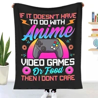 if its not about anime games or food i dont care throw blanket 3d printed sofa bedroom decorative blanket children adult gift