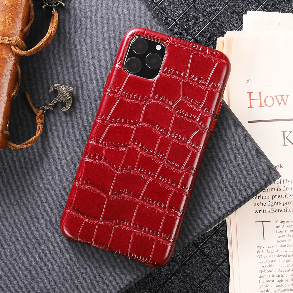 Чехол из натуральной воловьей кожи для iPhone 11 Pro Max полноразмерный зеленый чехол