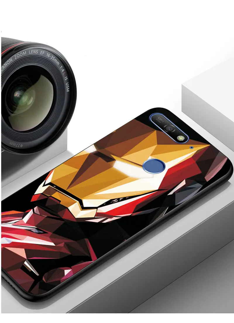 Чехол Marvel Hero для huawei Honor 7A 5,45 для huawei Honor 7A Pro, черный ТПУ, Железный человек, мягкий ТПУ для huawei Honor 7 A Pro, 5,7 дюйма