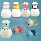 Детская игрушка для купания, милый динозавр утиный Пингвин, разбрызгиватель воды в форме яйца, разбрызгиватель для ванной, для душа, для плавания, игрушки в подарок