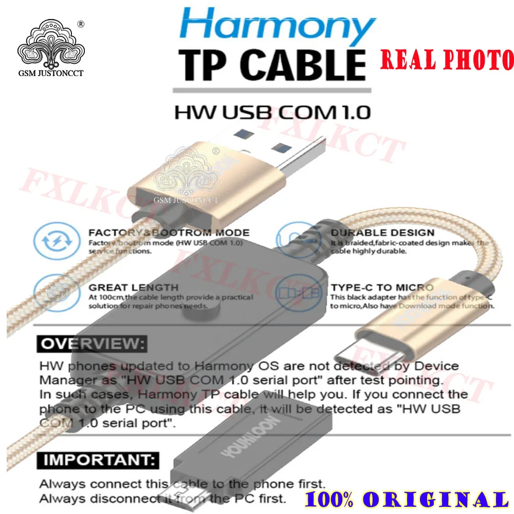 

2022 New Cable For Harmony Tp Cable For Huawei for chimera dongle,chimera pro dongle